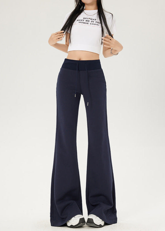 Cardydony Women's High-Waist Drawstring Summer Flared Pants | Slim Fit Lounge Trousers for Women