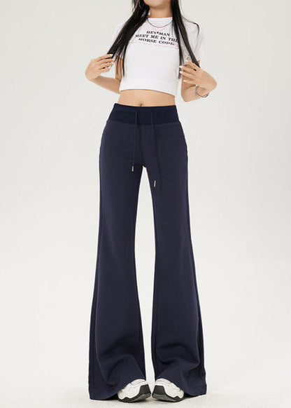 Cardydony Women's High-Waist Drawstring Summer Flared Pants | Slim Fit Lounge Trousers for Women