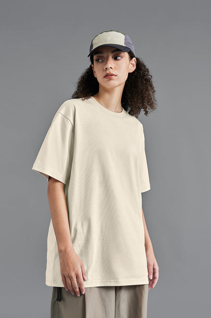 Cardydony Women's Moisture-Wicking Oversized Cotton T-Shirt – Unisex Heavyweight Streetwear