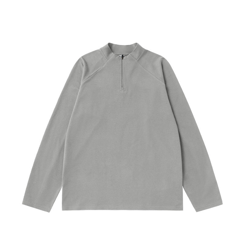 Cardydony Women's Women's Half Zip Long Sleeve T Shirt Cotton Blend - Relaxed Fit Casual Top
