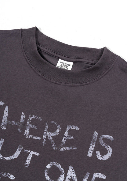 Cardydony Women's Never Give Up Graphic Tee – Oversized Streetwear for Women