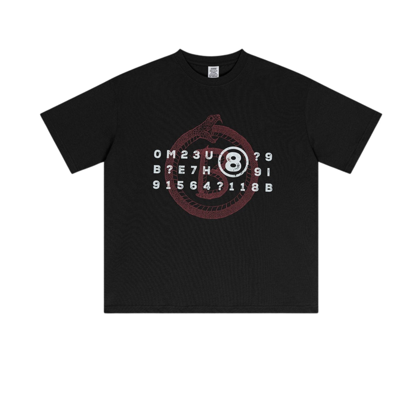 Cardydony Women's Ouroboros 8Ball Graphic Tee for Women | Oversized Soft Cotton Streetwear Top
