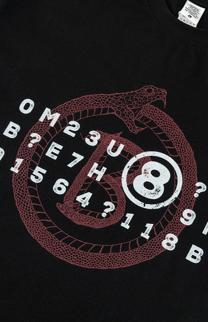 Cardydony Women's Ouroboros 8Ball Graphic Tee for Women | Oversized Soft Cotton Streetwear Top