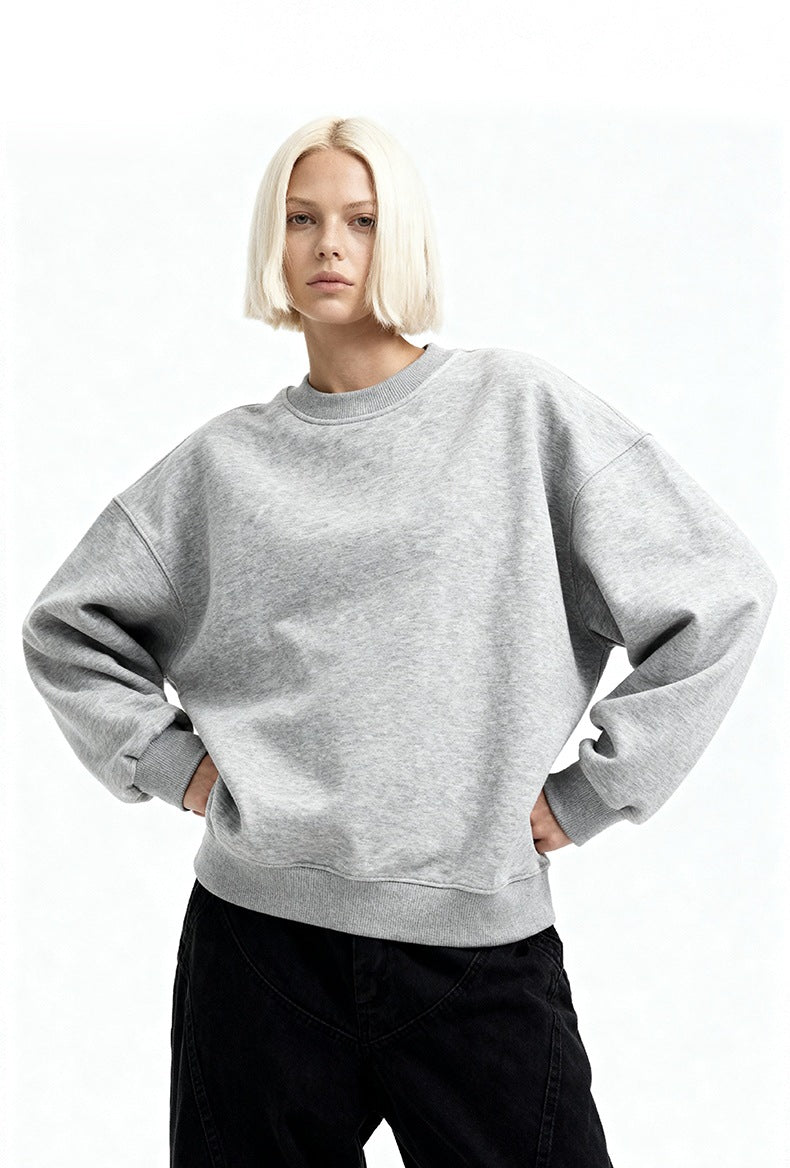 Cardydony Women's Women's Oversized Sweatshirt Fleece Lined - Drop Shoulder Crewneck Style