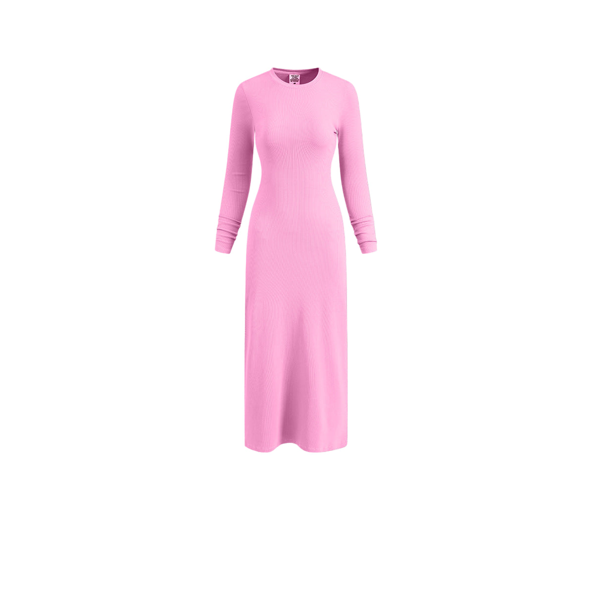 Cardydony Women's Women's Long Sleeve Bodycon Maxi — Ribbed Knit, Back-Slit