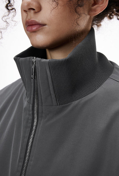 Cardydony Women's Bomber Jacket Women —  Stand-Collar Zip, Quilted Lining