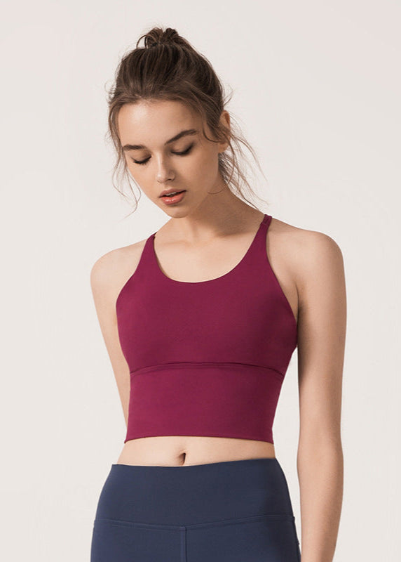 Cardydony Women's Women's Yoga Sports Bra | Strappy Workout Sports Bra with Removable Chest Pads