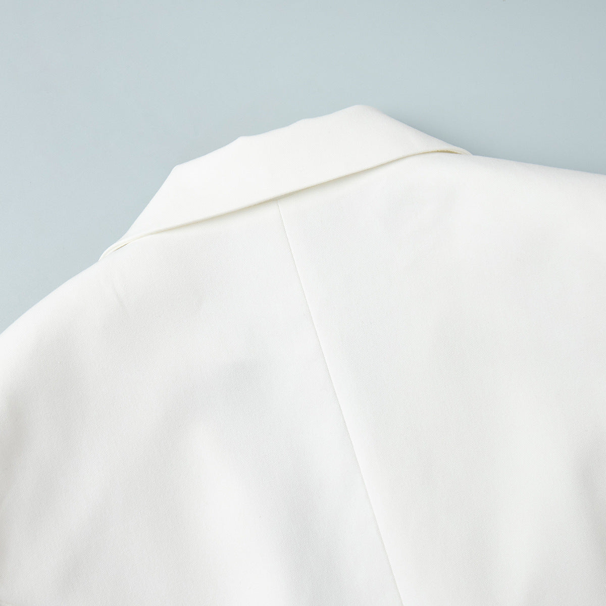 Cardydony Women's Structured White Blazer Tailored Double-Breasted Suit Jacket for Women