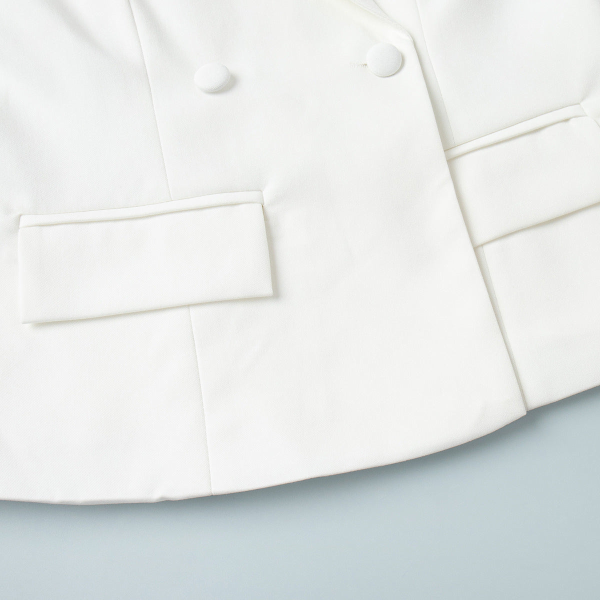 Cardydony Women's Structured White Blazer Tailored Double-Breasted Suit Jacket for Women