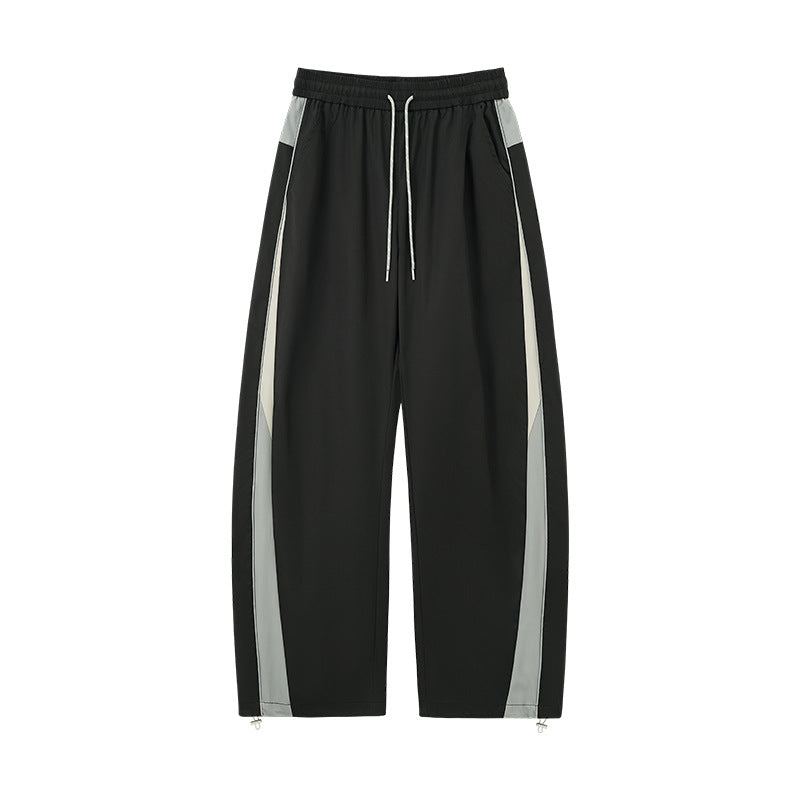 Cardydony Women's Tracksuit Racing Jacket Lines Zip Pockets Stand Collar — Womens Wide Leg Pants