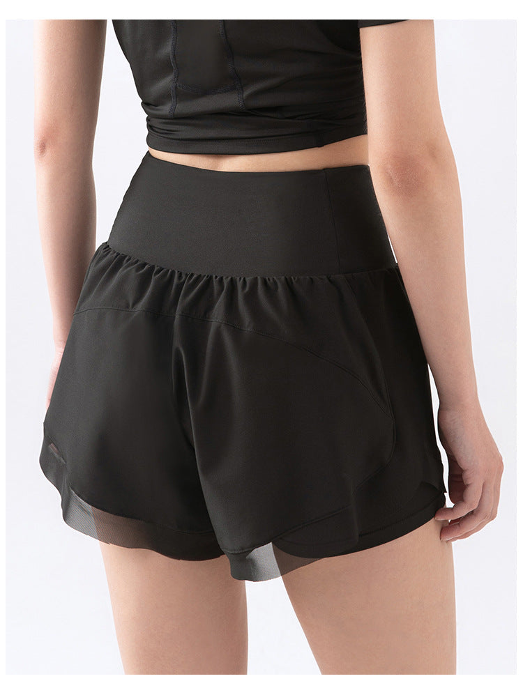 Cardydony Women's Athletic Shorts | High Waisted Yoga Shorts with Inner Liner