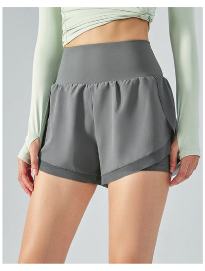 Cardydony Women's Athletic Shorts | High Waisted Yoga Shorts with Inner Liner