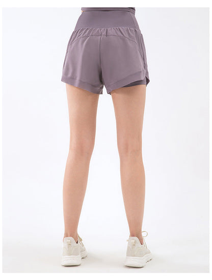 Cardydony Women's Athletic Shorts | High Waisted Yoga Shorts with Inner Liner