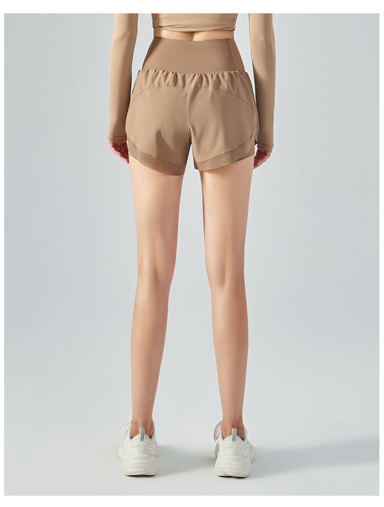 Cardydony Women's Athletic Shorts | High Waisted Yoga Shorts with Inner Liner
