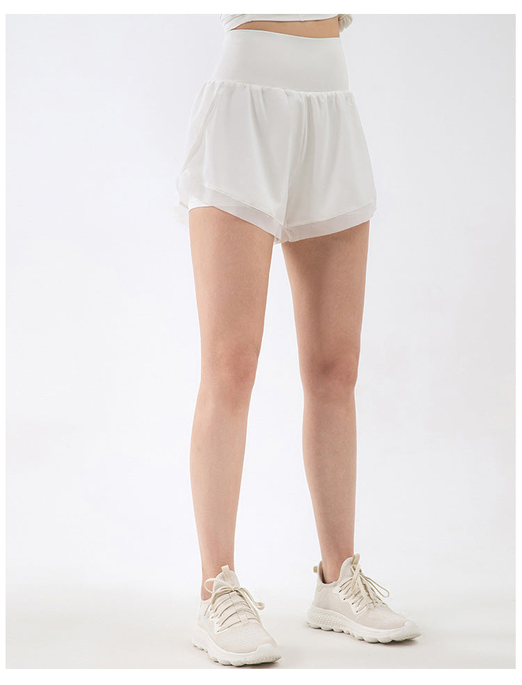 Cardydony Women's Athletic Shorts | High Waisted Yoga Shorts with Inner Liner