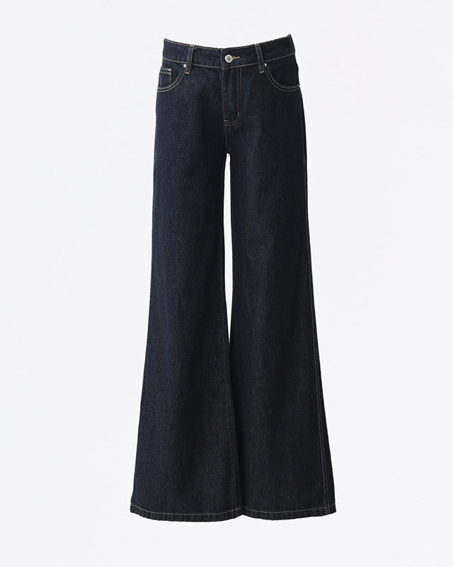 Cardydony Women's Y2K Low Rise Flared Jeans | Vintage Bootcut Denim Pants with Pockets for Women