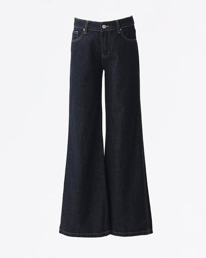 Cardydony Women's Y2K Low Rise Flared Jeans | Vintage Bootcut Denim Pants with Pockets for Women